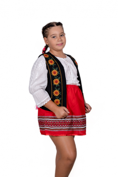 Vesta traditionala fetite Floarea Soarelui [2]