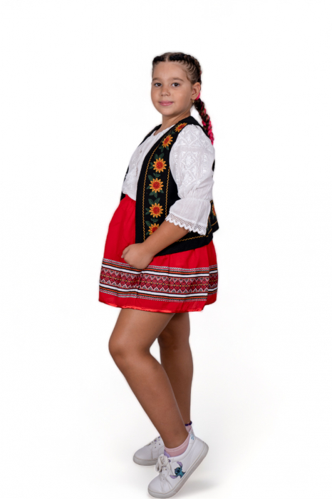 Vesta traditionala fetite Floarea Soarelui [3]
