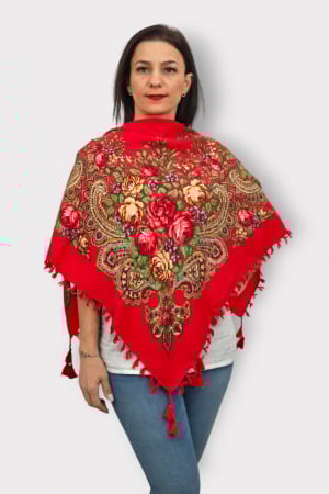Femei - Batic Traditional cu Imprimeu Floral