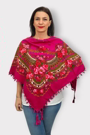 Femei - Batic Traditional cu Imprimeu Floral