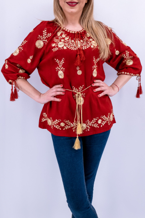 Ii Maneca 3/4 - Bluza brodata Madelin 3