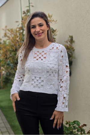 Vesta Iarna - Bluza Macrame 5