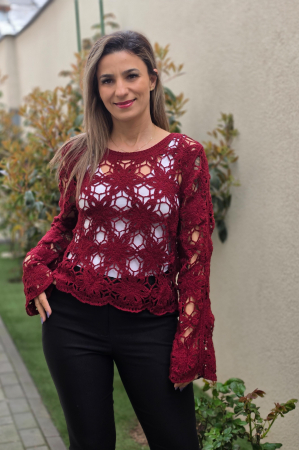 Vesta Iarna - Bluza Macrame 8