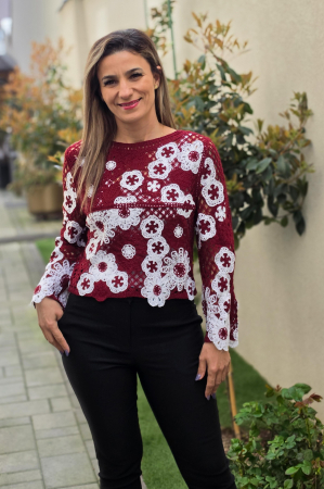 Vesta Iarna - Bluza Macrame 9