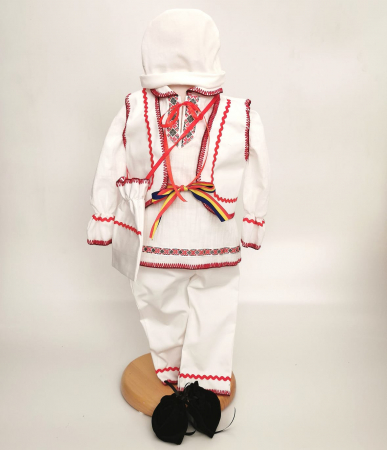 Compleu baietel - Compleu traditional baietel Rosu 2