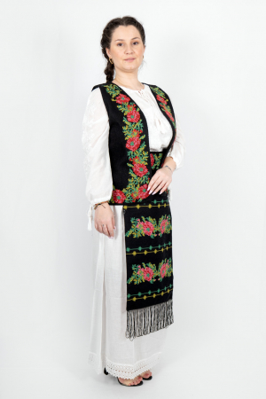 Costume Vesta si Fote traditionale - Costum IE/ Vesta/Fusta si 2 Fote Cerasela