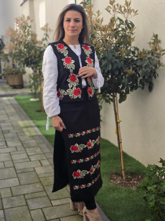 Costume Vesta si Fote traditionale - Costum Traditional Vesta si Fote Flori 4