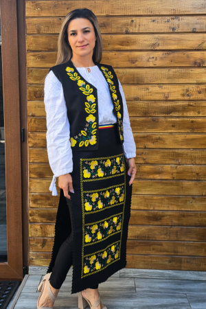 Costume Vesta si Fote traditionale - Costum Traditional Vesta si Fote Flori