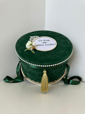 Trusou si Cufar Botez - Cutie pentru trusou catifea 3