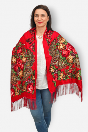Esarfa Traditionala cu Imprimeu Floral [2]