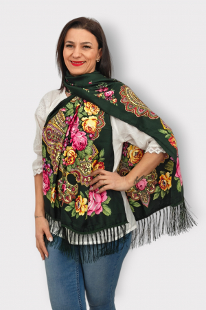 Esarfa Traditionala cu Imprimeu Floral [7]