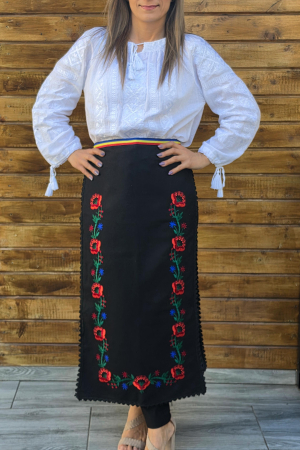 Fote si Catrinte Traditionale - Fote brodate cu model traditional Flori 5