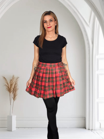 Fuste - Fusta stilizata cu carouri 2