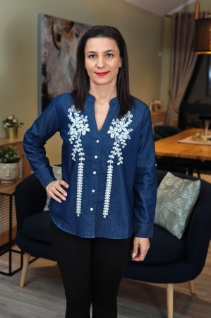 Ii Maneca Lunga - Ie Traditionala Denim 3