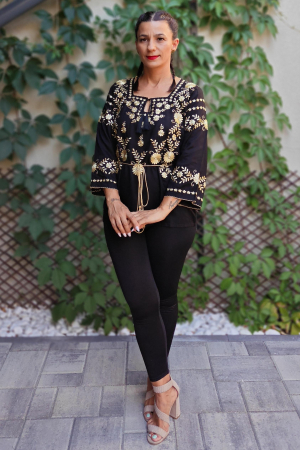 Ii Maneca 3/4 - Bluza brodata Madelin 7