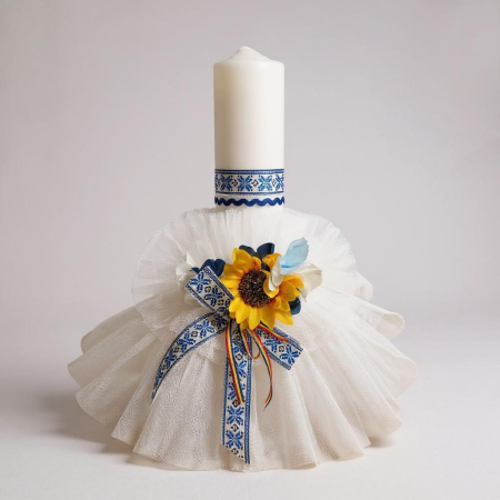 Lumanari botez - Lumanare Decorata Manual Traditional 12