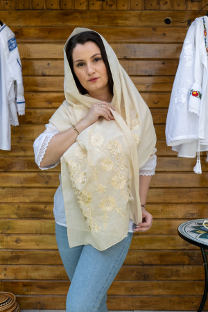Marama Traditionala cu broderie Inflorata [1]