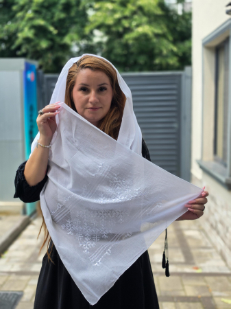 Marama Traditionala cu broderie Inflorata