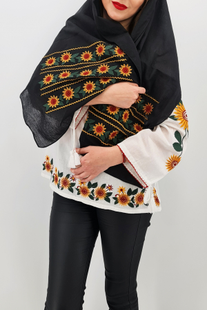 Marama Traditionala cu broderie floarea soarelui [1]
