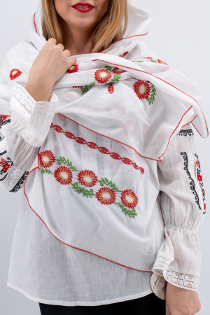 Marama Traditionala cu broderie Inflorata [0]