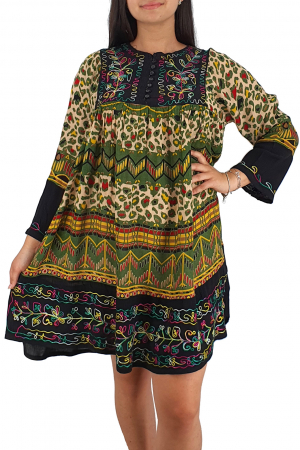 Rochie/Bluza brodata cu imprimeu floral Oana 17 [0]