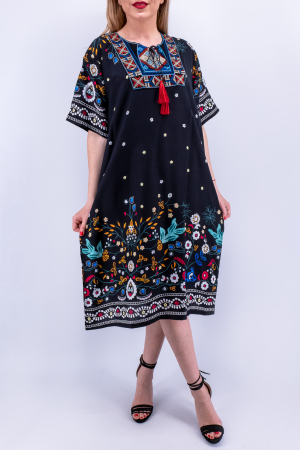 Rochie brodata si cu imprimeu floral 2 [5]