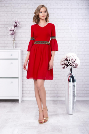 Rochie cu motive traditionale Dumbravita 2 [0]