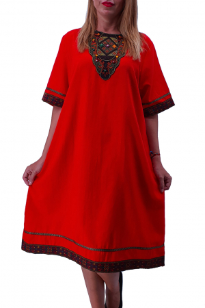 Rochie cu motive traditionale Sara 4 [1]