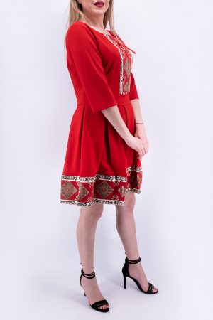 Rochie Stilizata cu Motive Traditionale Andra 5 [1]