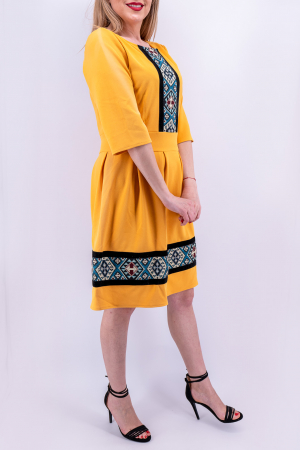 Rochie Stilizata cu Motive Traditionale Andra 6 [2]