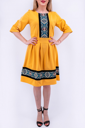 Rochie Stilizata cu Motive Traditionale Andra 6 [0]