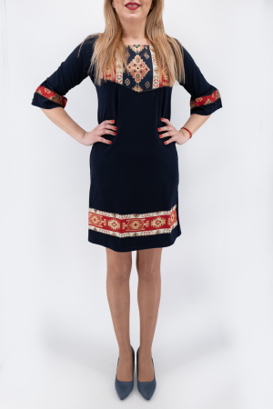 Rochie Stilizata cu Motive Traditionale Izabela 11 [0]