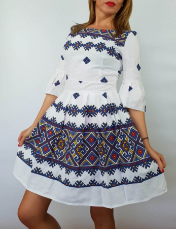 Rochie stilizata cu motive traditionale Nicoleta 4 [0]