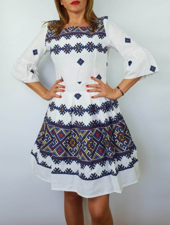 Rochie stilizata cu motive traditionale Nicoleta 4 [2]