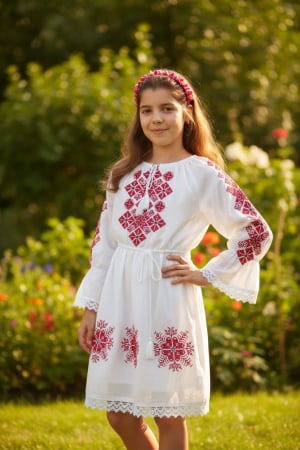 Fetite - Rochie traditionala fetite Andrea 8