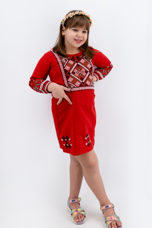 Fetite - Rochie traditionala fetite Rosa