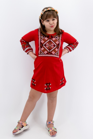 Fetite - Rochie traditionala fetite Rosa