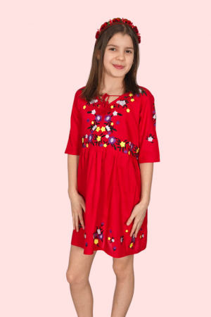 Fetite - Rochie traditionala fetite Eva