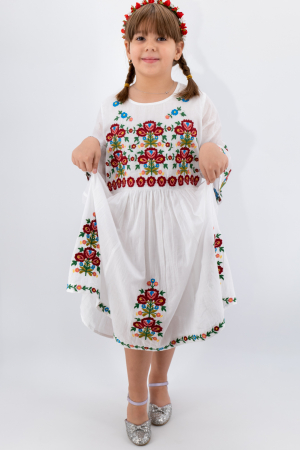 MEGA REDUCERI - Rochie traditionala Fetita Fiorela
