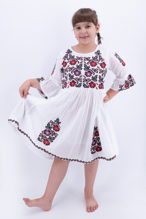 MEGA REDUCERI - Rochie traditionala Fetita Fiorela 7
