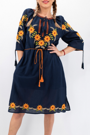 Rochii traditionale - Rochie Traditionala Floarea Soarelui 11