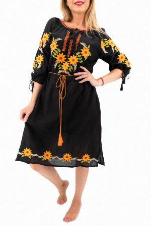 Rochii traditionale - Rochie Traditionala Floarea Soarelui 9