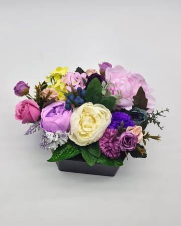 Set cadou – Trandafiri de sapun – cutie hexagon – negru! [0]