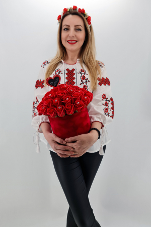 Set cadou - Trandafiri sapun - Cutie Catifea Rosie [3]