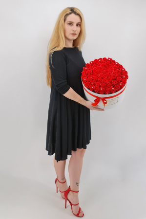 Set cadou – Trandafiri sapun – cutie rotunda cu trandafiri rosi [0]
