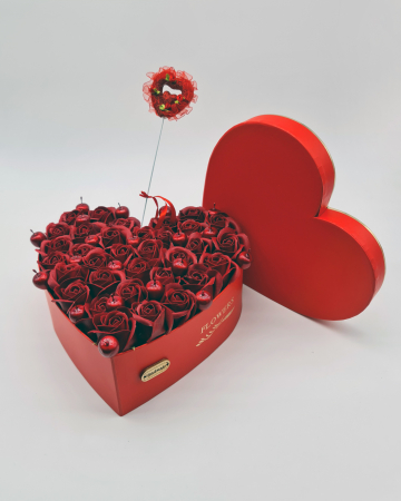 Set cadou - Trandafiri sapun - Inima flori Rosu! [2]