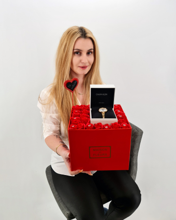 Set cadou - Trandafiri sapun - Cadou Ceas [0]