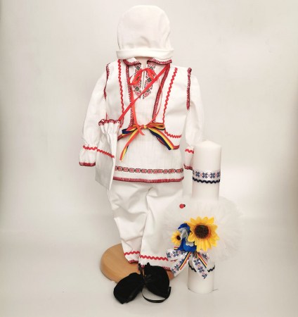 Set Traditional Botez - Set Traditional Botez Baiat - Costumas + Lumanare Adan 3