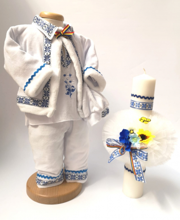 Set Traditional Botez - Set Traditional Botez Baiat - Costumas + Lumanare
