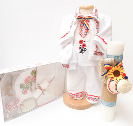 Set Traditional Botez - Set Traditional Botez - Costumas baietel/Trusou/Lumanare 3